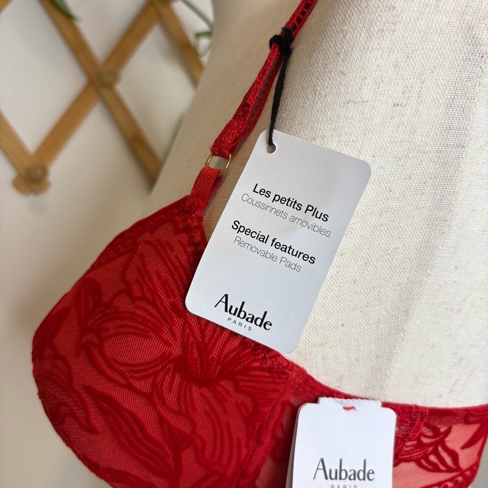 AUBADE Push-Up Red Bra - Picture 7 of 14